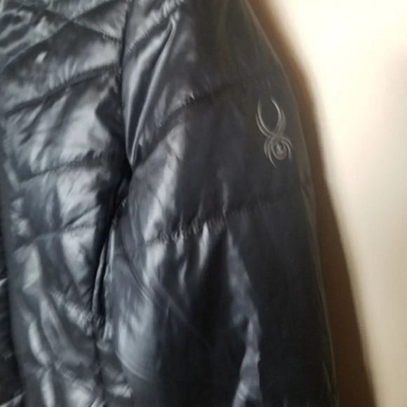 Spyder Black Puffer Jacket Lightweight M - Picture 9 of 12